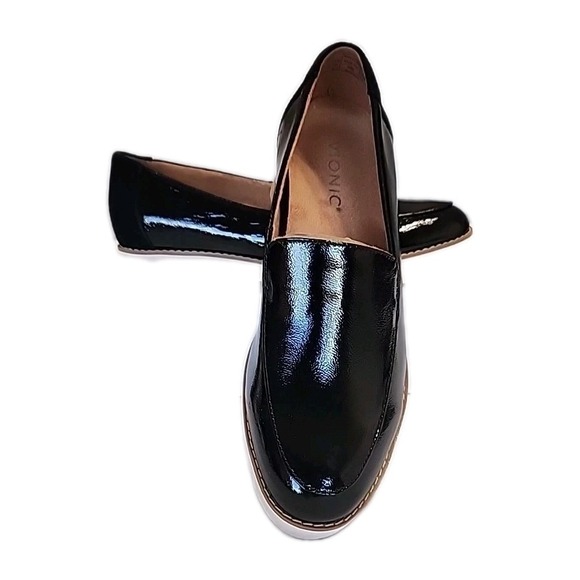 Vionic Shoes - Vionic Kensley Black Patent Leather Loafers H9623L2001 Women's 7.5 W ArchSupport